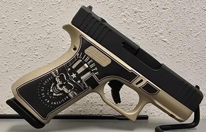 Glock 43X Semi-Automatic 9x19mm Pistol, Custom Finish, Serial CCDA386