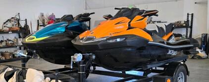 2023 KAWASAKI ULTRA 310X & 2023 KAWASAKI ULTRA 160LX JET SKIS W/TRAILER- RUN GREAT- POWER!!
