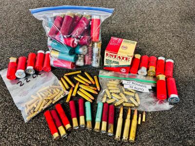 Mixed Ammo Including: 12 Ga, 410 Ga, .32 Auto, 22 LR, 308 Win and More