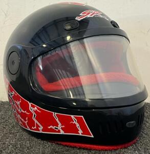 Polaris/Dot Full Visor Motorcycle Helmet W/ Carrying Bag