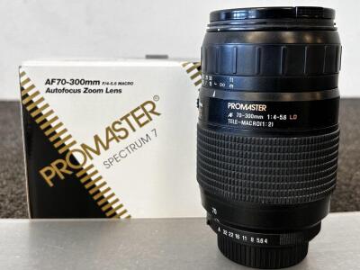 Promaster Spectrum 7 AF70-300mm Autofocus Xoom Lens (F/4-5.6Macro)