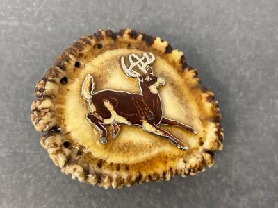 Custom Elk Antler Belt Buckle