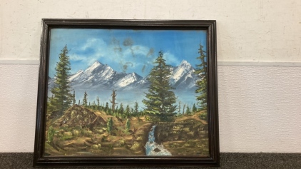 Canvas Mountain Painting