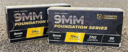 (100) Rnds Of 9mm 124 Gr. FMJ