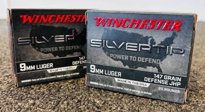 (2) Boxes Of Winchester 9mm Luger 147 Gr.
