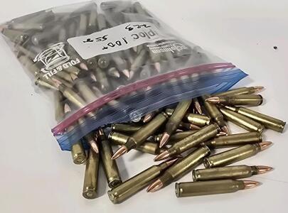 (100+) .223 55gr Ammunition