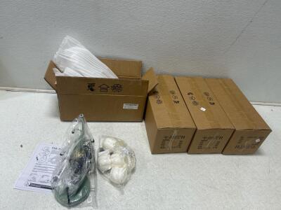 (4) Boxes of Vintage flower wall light