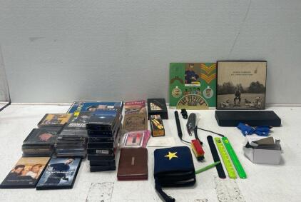 (50) CDs included moonshot and Black Sabbath (1) Electret condenser Microphone and more