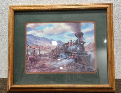 "Iron Horse and Friend". 23&rdquo;W X 19&rdquo;H