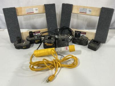 (1)Dewalt Powertool 1h Battery Charger (2)Dewalt Powertool Batteries (2)1,000lb Mover&rsquo;s Dolly & More
