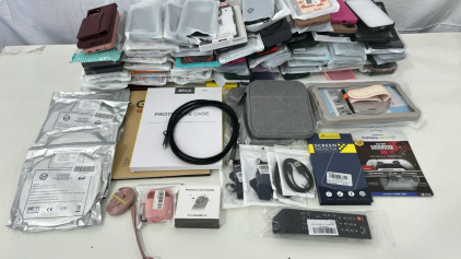 (60+)Assorted Iphone and Samsung Phone Cases & More Phone Accessories