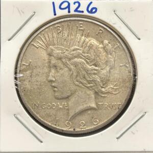 1926 Peace Dollar, United States, 90% Silver, No Mint Mark