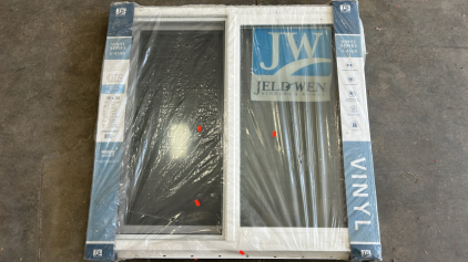 (1)JELD-WEN Premium&trade; Vinyl (V-4500) Horizontal Slider Window 36x36