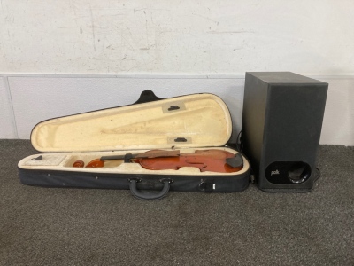 Violin and speaker