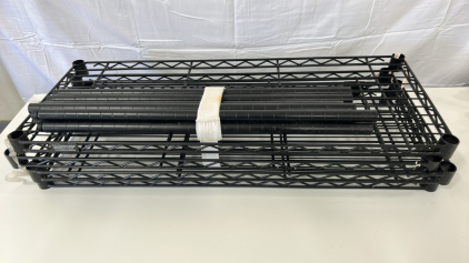 (1) Black Industrial Shelf Unit