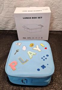 (1) Kids Lunchbox Set & (1) Box Of Assorted Amazon Overstock