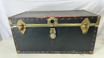 (1) Vintage Travelers Trunk (1) Atlantic Suit Case