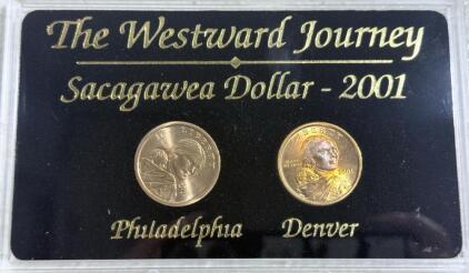 2001 Sacagawea Dollar- The Westward Journey- Philadelphia & Denver