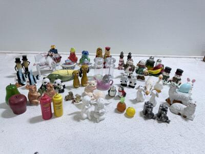 Large Assortment Of Salt & Pepper Shakers