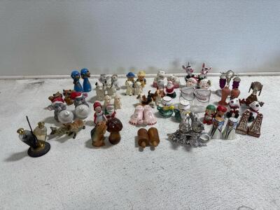 Large Assortment Of Salt & Pepper Shakers