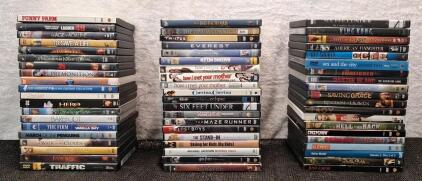 Collection Of (60) Assorted DVD Movies