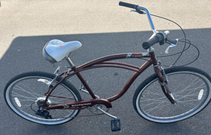 (1) 26&rdquo; Schwinn Beach Cruiser Bike