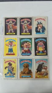 (18) Vintage Garbage Pail Kids Cards (45) Pok&eacute;mon Cards (27 Sheets) Various Vintage Football Cards