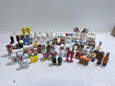 Large Assortment Of Salt & Pepper Shakers