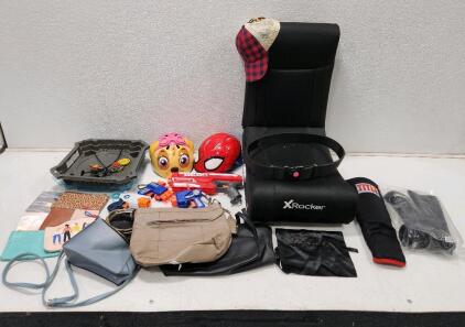 (1) X Rocker Solo RGB 2.0 Audio Floor Rocker Gaming Chair (1) Century Martial Arts Shin Guards (1) Title MMA Shin Instep Guard And More
