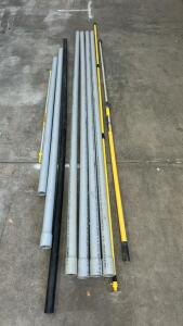 (4)2inx10ft Schedule 40 PVC Conduit (1)1 1/12inx10ft Cellular Core DWV Pipe (2)Various Sized 2in Conduit Pipe & More