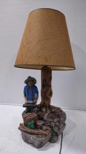15"x 1'x 35&frac12;" 1981 Vintage Apsit Bros of California Table Lamp