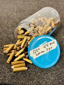 (120+ Rnds) Of 44 Mag 200 Gr. JHP