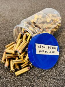 (120+ Rnds) Of 44 Mag 200 Gr. JHP