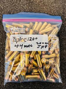 (100+ Rnds) Of .44 REM MAG 200 Gr. JHP Ammunition