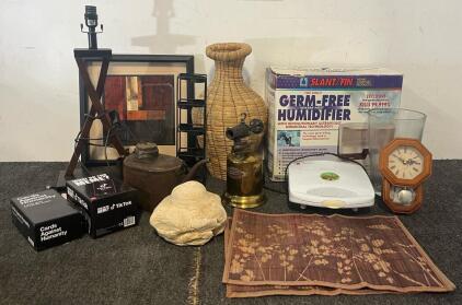 Vintage Craftsman Brass Blowtorch, Vintage Railroad Oil Can, Rustic Home Decor, Humidifier & More