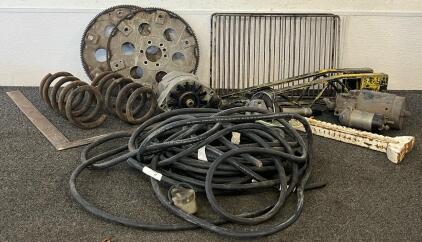 Tools & Auto Parts Including Flexplates, Utility Terrain Vehicle Rear Swing Arms, Alternator, Distributor, Electrical Cording & More