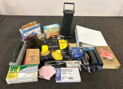 Office Supplies Including Sticky Notes, Staples And Staplers, Paper, And More