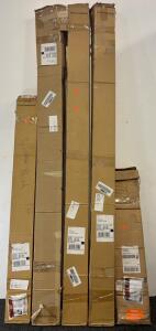 Set Of 4 White Faux Wood Blinds