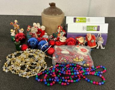 (8) Binders, Christmas Decorations, And More