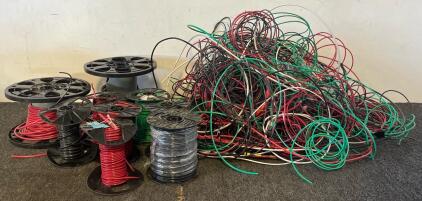 (9) Spools Of Copper Electrical Wire & Loose Copper Electrical Wire