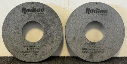 (2) Radiac Abrasives Grinding Wheels, 14&rdquo;x2&rdquo;x5&rdquo;