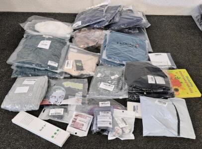New Clothing, Shirts Mens/ Women's, Sandals, Swim Suit, Hats, Kids Sweat Pants And Shorts, Party Supplies And More!