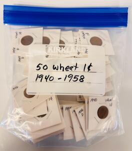 (50) 1940-1958 Wheat Steel Pennies