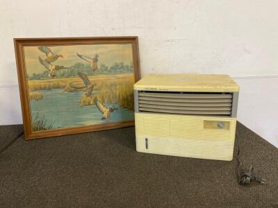 Celsius WF-500 Portable Air Cooler (Works), And 31&rdquo;x25&rdquo; Duck Scenery Painting