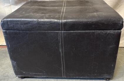 Black Ottoman H 1&rsquo; 4.5&rdquo; W 2&rsquo; L 1&rsquo; 6&rdquo;