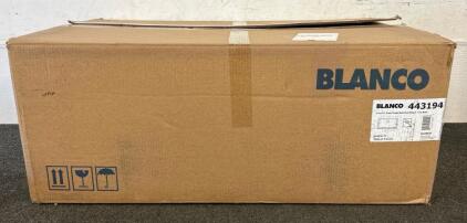 (1) Blanco Liven 33&rdquo; Super Single Bowl Dual Mount- Coal Black Sink