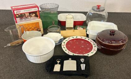 Glass Pans, Bowls, Plates, And More
