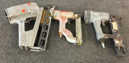 (2) Staple Guns And (1) Nail Gun