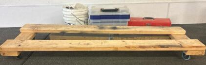 (2) Tool Boxes With Various Tools,(1) Rolley Furniture Dolley, And More