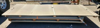 Fiber Cement Siding Panels, 8'x4', Grey, Approx. 12-15 Panels